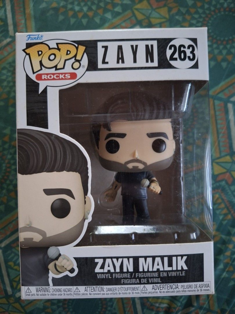 ZAYN MALIK FUNKO (Category: Figurines & Statues) located in San Jose. Submitted by jrmmnn (Listing ID 1462910297, Image 1). Description: Selling ZAYN MALIK for only P1,500 STILL NEGOTIABLE •Box Condition 7.0/10 may slight na marks dahil sa alikabok. •Protector included. •Payment via Gcash, or GoTyme. •No rush shipping pabenta lang po Delivery via LBC or J&T. Meet up San Jose or Lipa City, Batangas.