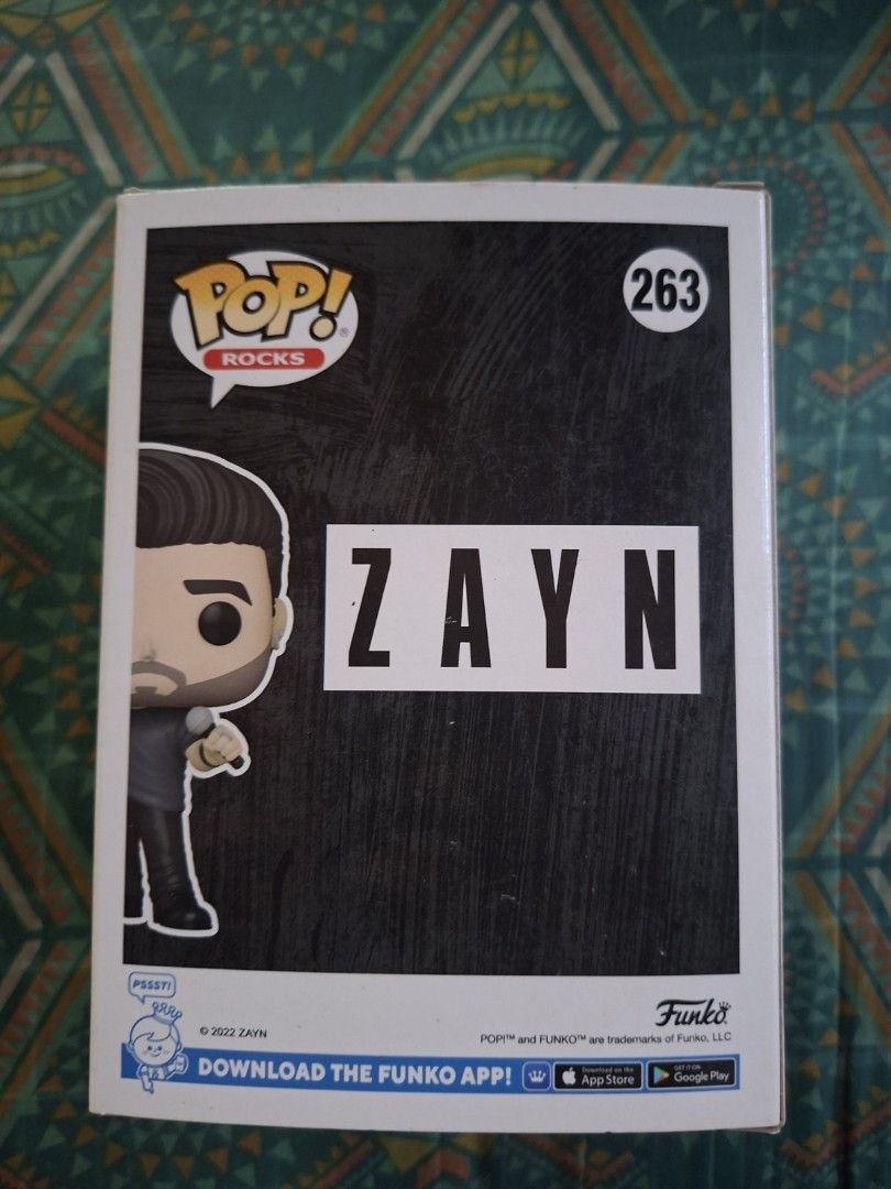 ZAYN MALIK FUNKO (Category: Figurines & Statues) located in San Jose. Submitted by jrmmnn (Listing ID 1462910297, Image 2). Description: Selling ZAYN MALIK for only P1,500 STILL NEGOTIABLE •Box Condition 7.0/10 may slight na marks dahil sa alikabok. •Protector included. •Payment via Gcash, or GoTyme. •No rush shipping pabenta lang po Delivery via LBC or J&T. Meet up San Jose or Lipa City, Batangas.