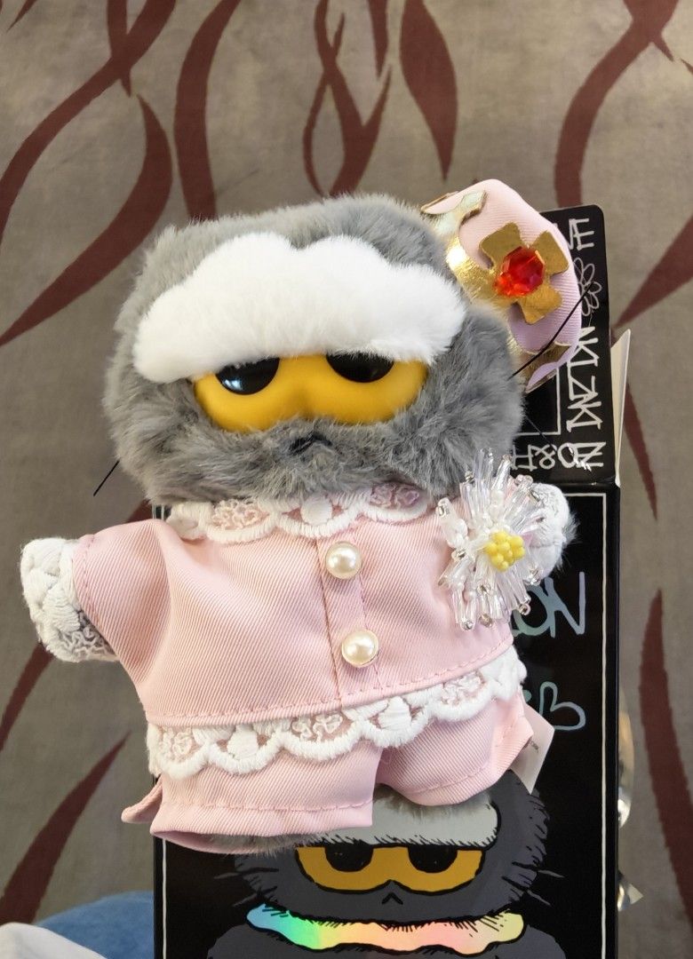 Zoa crown edition (Category: Plushies & Soft Toys) located in Singapore. Submitted by flabbyfat (Listing ID 1462975708, Image 1). Description: - Adorable grey cat plush toy - Super Secret - open foiled as to check what design was it.