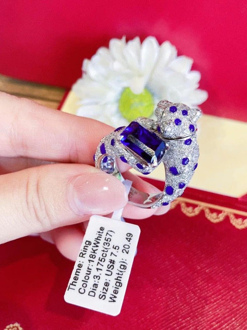 18k HongKong setting whitegold diamond panthere ring (Category: Rings) located in Manila. Submitted by bhelgoldseller2ndaccount (Listing ID 1463125094, Image 1). Description: New!!✨New!!✨New!! 18k HongKong setting Gold 16,300/g 💯pawnable/naisasanla 💯with high appraisal rate 💯good investment 💯Direct supplier price 👉OPEN for resellers 🌺please take time to evaluate their actual sizes and grams 👉Best panggift for all occasions ✅ Sold per grams