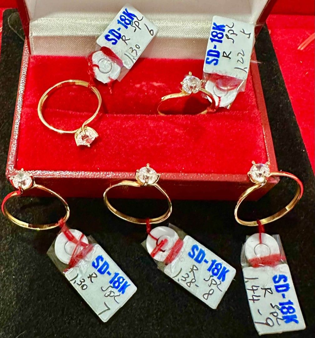 18k Saudi gold engagement ring (Category: Rings) located in Manila. Submitted by bhelgoldseller2ndaccount (Listing ID 1463261529, Image 1). Description: New!!✨New!!✨New!! Authentic 18k Saudi Golds 💯pawnable/naisasanla 💯with high appraisal rate 💯good investment 💯Direct supplier price 👉OPEN for resellers 🌺please take time to evaluate their actual sizes and grams 👉Best panggift for all occasions ✅ Sold per grams not per piece Kya lowest price