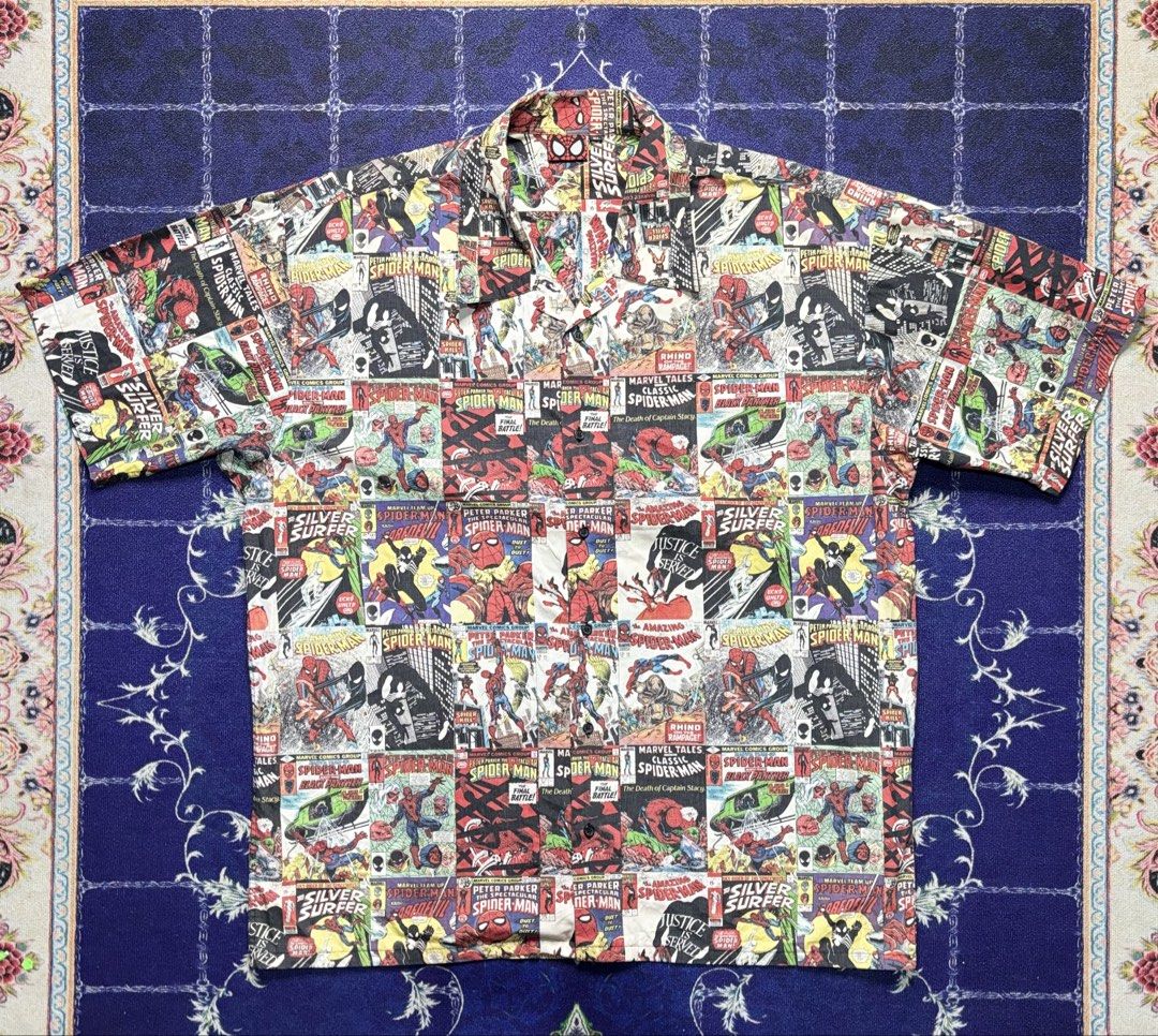 2002 Ecko x Spiderman Vintage AOP Buttondown (Category: Tshirts & Polo Shirts ) located in Valenzuela. Submitted by telagram (Listing ID 1463167482, Image 1). Description: .