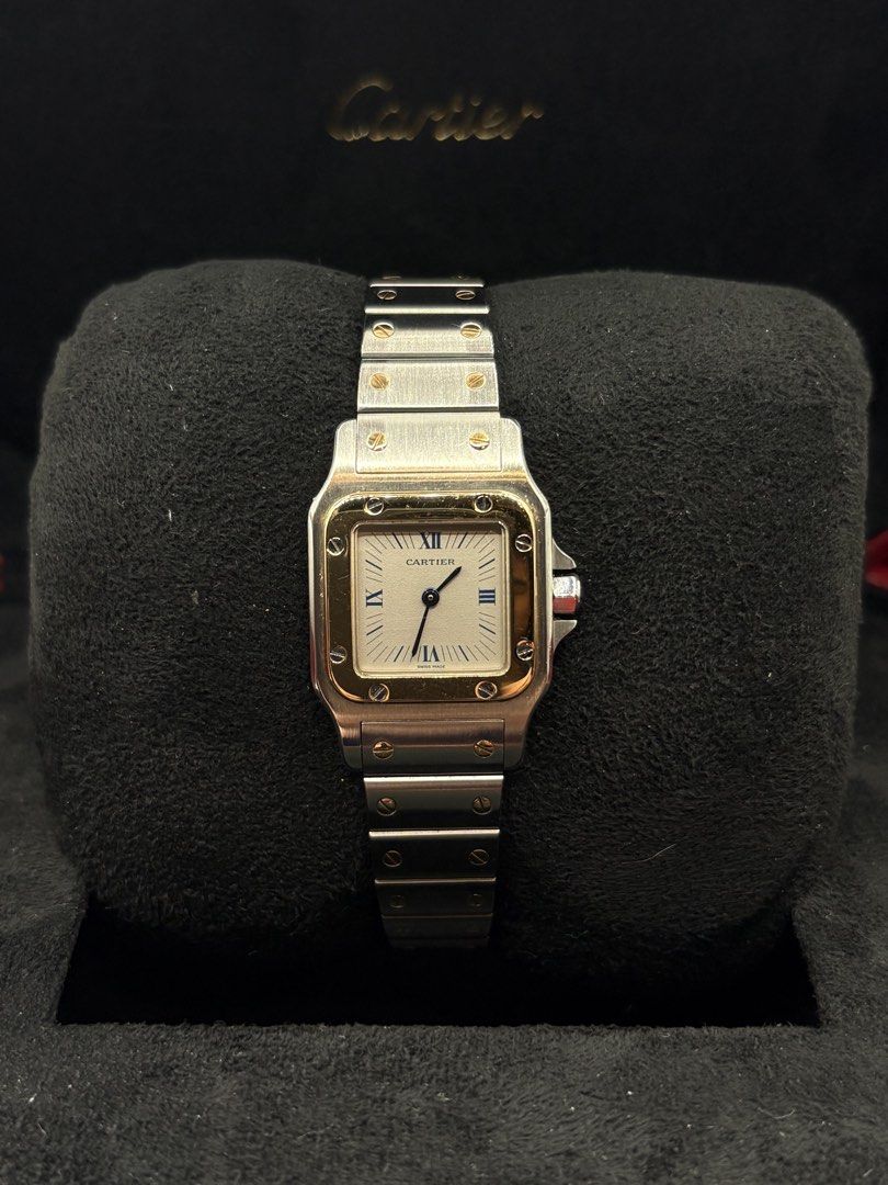 2003 Cartier Galbee Small (Category: Women's Watches) located in Pasig City. Submitted by nicoestradaa (Listing ID 1463203616, Image 1). Description: Cartier Galbee Small 18k Yellow gold Two Tone bracelet and bezel 2003 year model 9/10 condition Box, manuals, certificate and authentication papers Open for authentication 230k.