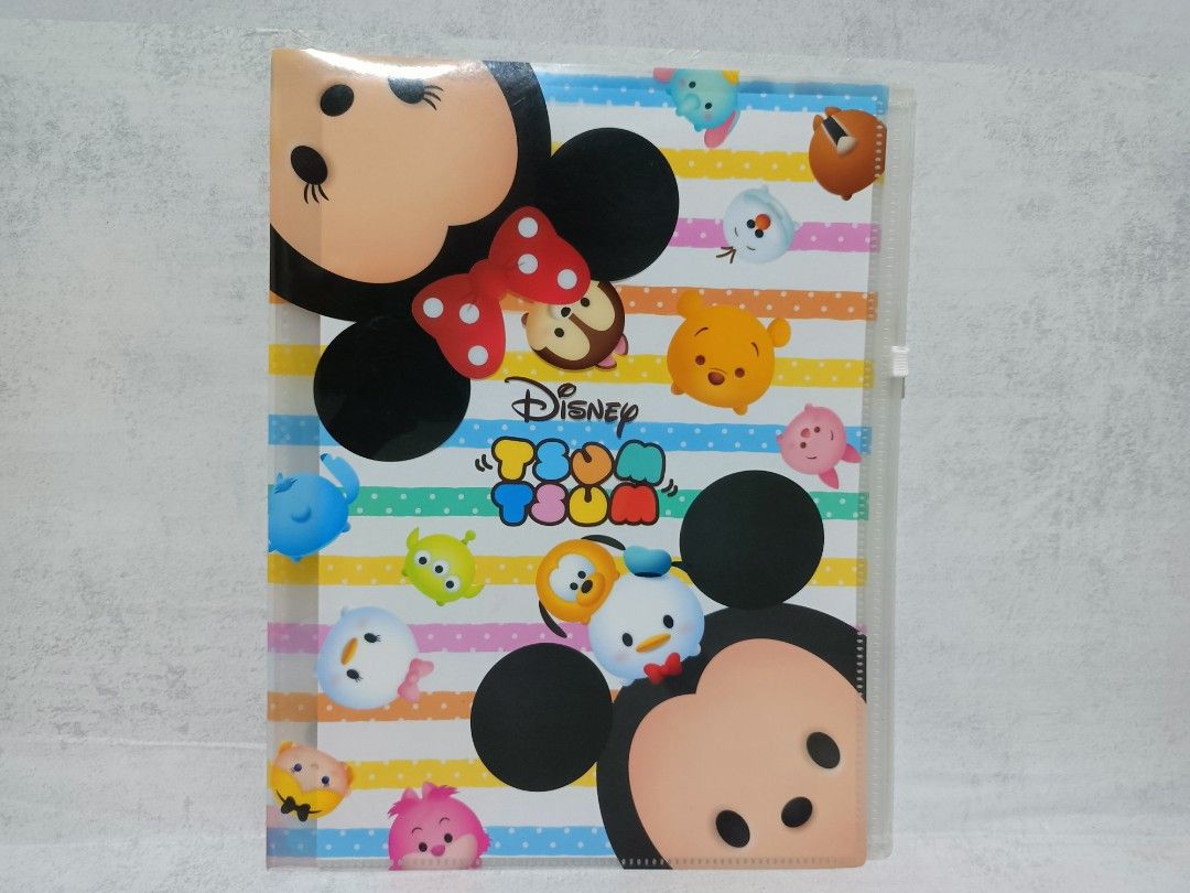 2 sets Disney Tsum Tsum document folder - orgianizer folder with ziplock (Category: Stationery & School Supplies) located in Davao. Submitted by zeek_key_collectibles (Listing ID 1463265589, Image 2). Description: .