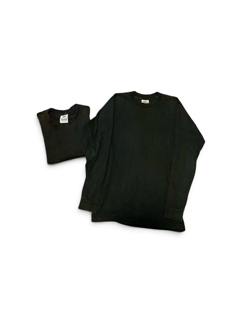 2x Black Long Sleeve Shirts (Category: Tshirts & Polo Shirts ) located in Manila. Submitted by 64plug (Listing ID 1463251152, Image 1). Description: - Two black long sleeve shirts included. - Basic and comfortable design. - Ideal for layering or wearing as a standalone piece. - Simple and versatile style for everyday wear..