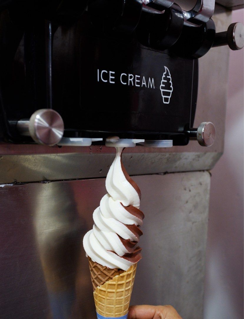 3-Nozzle Soft Serve Ice Cream Machine (Category: Ice-cream Makers) located in Pasay City. Submitted by fibi.beltran (Listing ID 1463182874, Image 3). Description: FOR SALE🍦 3-Nozzle Soft Serve Ice Cream Machine Type: Commercial tabletop soft-serve machine Nozzles: 3 Configuration: 2 flavors + 1 mixed/twist Construction: Stainless steel Control: Digital control panel Functions visible: Freeze, Wash, Hard/Soft adjustment, Set/Reset Cooling: Compre
