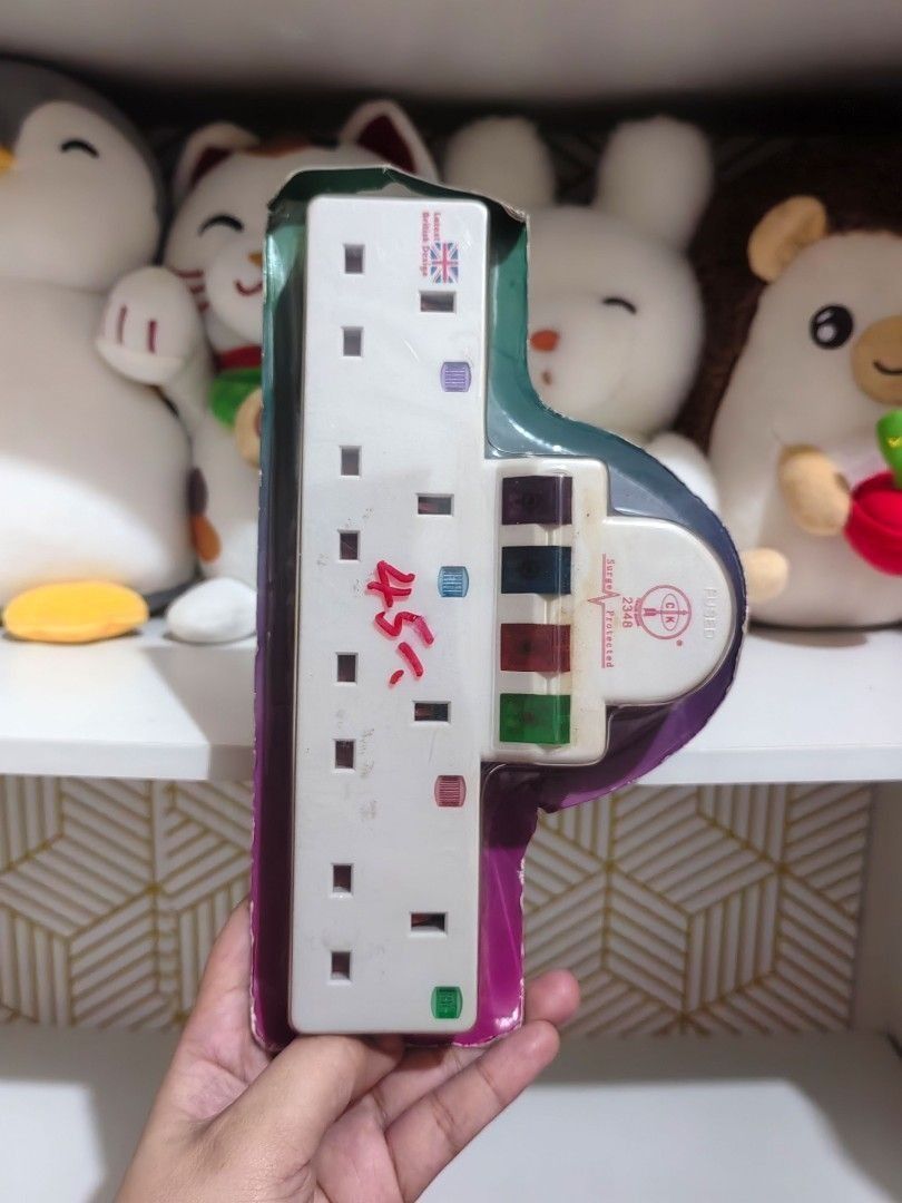 4-way UK Style Multi-Plug Adaptor with Surge Protection (Category: Cables & Adaptors) located in San Jose del Monte. Submitted by chimkenugets (Listing ID 1463281427, Image 3). Description: .