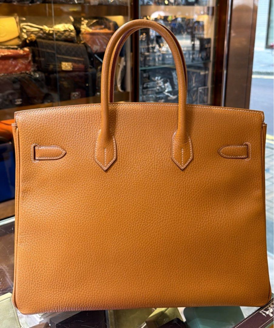 90%新 Hermes Birkin 35 拖肥色阿登皮金扣手挽袋 （分類：手袋及銀包）位於 Hong Kong。 由 brand_station 提交（商品編號 1463300319，圖片 2）。簡介： 。