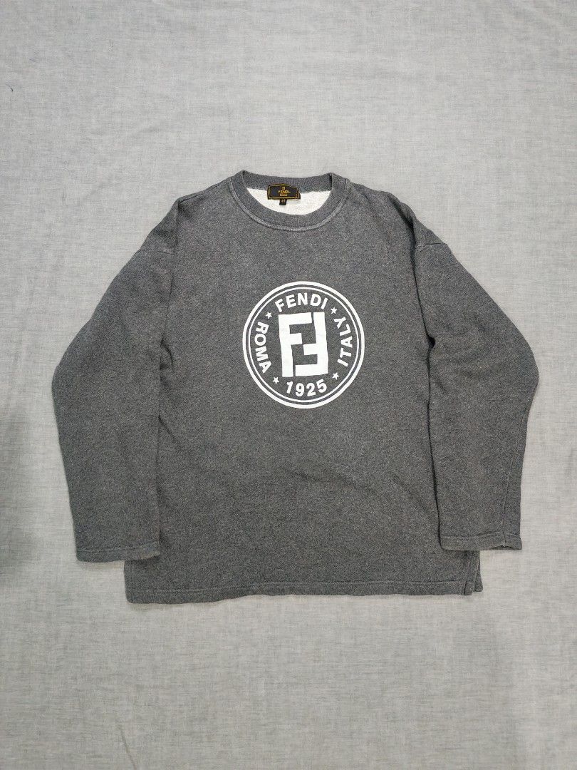 90s fendi sweatshirt (Category: Coats, Jackets and Outerwear) located in Baguio. Submitted by used_clothing2600 (Listing ID 1463147130, Image 2). Description: 90s fen di sweatshirt made in italy excellent condition size 44 pit to pit 21.5 length 26.