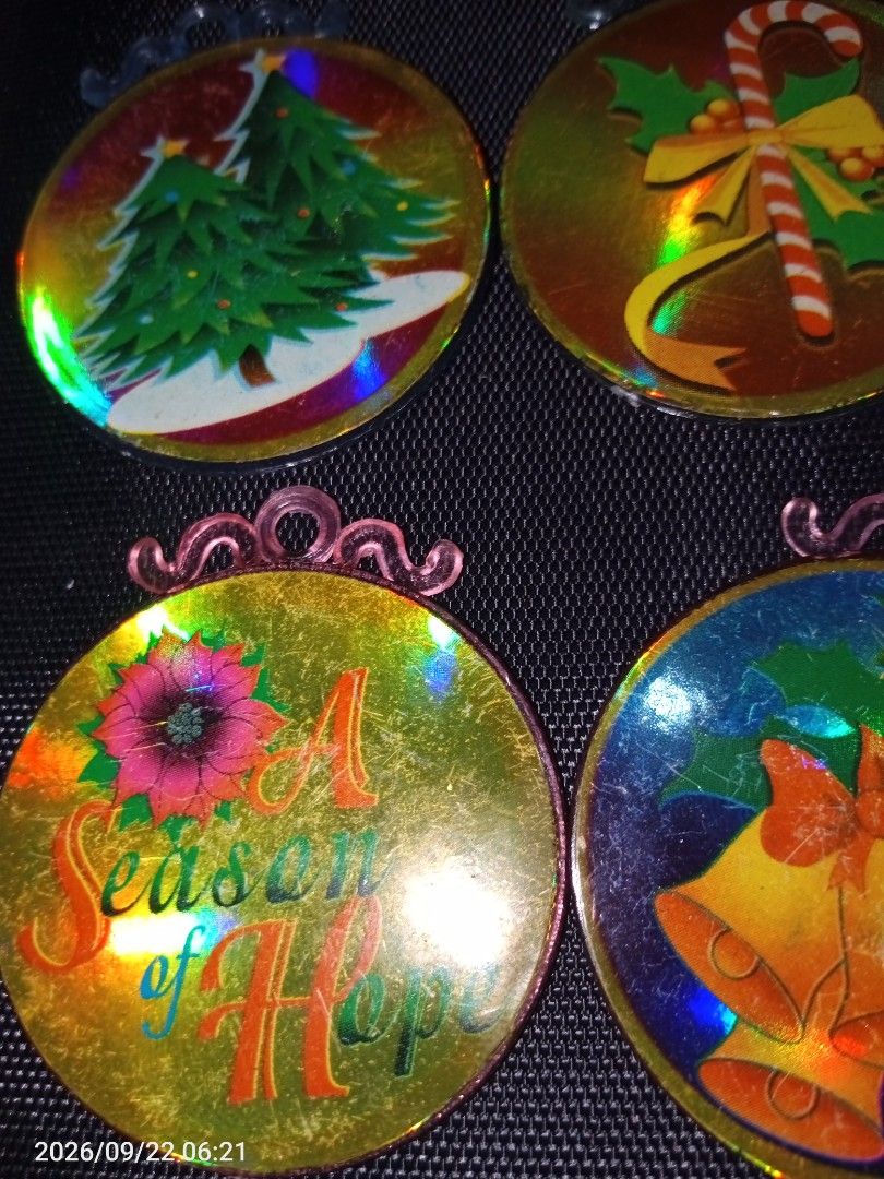 90S Ornaments Christmas decor (Category: Vintage Collectibles) located in Davao. Submitted by banana.pancake (Listing ID 1463322031, Image 2). Description: take all for 80 only.