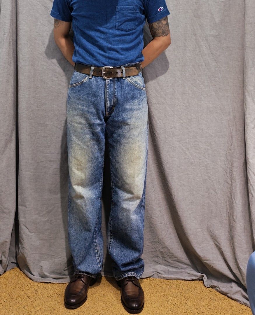 90s wrangler MA706 denim jeans (Category: Jeans) located in Baguio. Submitted by used_clothing2600 (Listing ID 1463151962, Image 1). Description: 90s wrangler MA706 denim jeans made in japan size 32 excellent condition measurements waist 16 inches front rise 11.5 thigh 12 knee 10 inseam 33 outseam 45 leg opening 9 P 1,480.