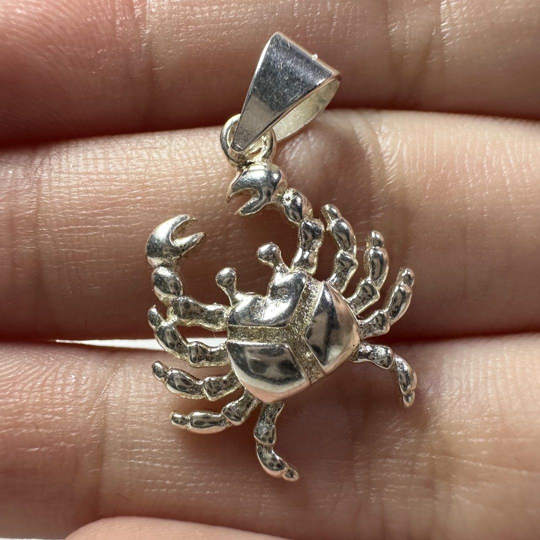 925 silver crab pendant 1.8g (Category: Charms) located in Pakil. Submitted by primrosehearts (Listing ID 1463289945, Image 1). Description: authentic 925 italy silver with stamping hypoallergenic grams: 1.8g.