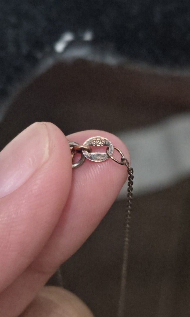 925 Sterling Silver Infinity Necklace – 2.1g (Category: Necklaces) located in Agoncillo. Submitted by ariannacvii (Listing ID 1463191501, Image 3). Description: ✨ 925 Sterling Silver Necklace – 2.1g ✨ 🇮🇹 Bought in Italy Selling this elegant 925 sterling silver necklace purchased in Italy. ✨ Material: 925 Sterling Silver ✨ Hallmark: 925 ✨ Weight: 2.1g ✨ Color: Silver ✨ Origin: Italy ✨ Condition: Pre-owned 💰 Price: ₱350 🚚 Shipping fee is NOT in