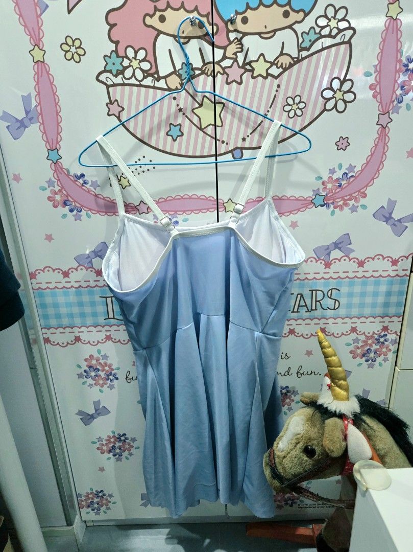 全新 加大碼 泳衣 粉藍色 女裝 一件式 連體 swimsuit （分類：泳衣）位於 Hong Kong。 由 cookierabbit 提交（商品編號 1463134342，圖片 3）。簡介： 全新 未著過 買錯size 適合 體重: 181-193磅 身高: 155cm-161cm 之人士穿著 📬 順豐到付 / 面交: 屯門 西鐵站 / 田景 輕鐵站 旺角 星期六 🏦 收Payme, FPS, Alipay / 滙豐, 恆生, 中銀 過數 (請影入數紙)。