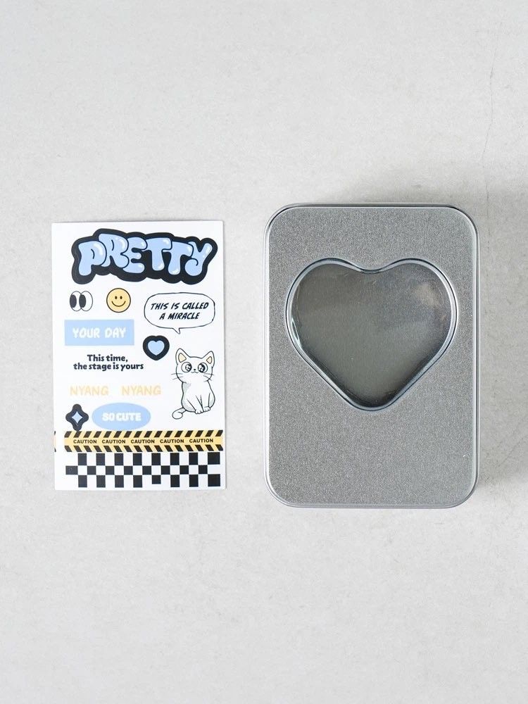 [ daiso korea ] heart window tin case storage box container tinplate organizer metal rectangular (Category: Storage Boxes & Baskets) located in Taguig. Submitted by hamcat_ (Listing ID 1463269528, Image 2). Description: ⭑ brand new / sealed ⭑ can ship asap but give me 1-2 days to pack your items ⭑ mode of payment : gcash ⭑mode of delivery : j&t express, lbc ⭑ lalamove & grab is subject for availability ⭑ location: taguig ⭑ buyer must pay for the 