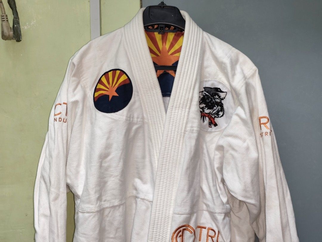 A4 - CTRL INDUSTRIES BJJ UPPER ONLY (Category: Combat Sports) located in Taguig. Submitted by thriftwear.apparels (Listing ID 1463324303, Image 2). Description: 🥋 A4 - CTRL INDUSTRIES BJJ UPPER ONLY 💵 1,000.00 + SF ❌ NOT COD/COP. ✅ Payment first policy. 🏷️ Very god condition and ang Ganda ng inner lining design. Need wash lang lang po pero no stain or rip. 📦 Shipping via Lalamove or J&T Express. 💳 Payment through GCash, GoTyme or BPI Bank Tr