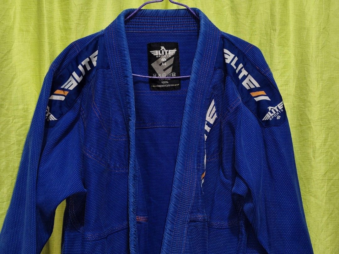 A4 - ELITE BLUE BJJ UPPER ONLY (Category: Combat Sports) located in Taguig. Submitted by thriftwear.apparels (Listing ID 1463325521, Image 2). Description: 🥋 A4 - ELITE BLUE BJJ UPPER ONLY 💵 750.00 + SF ❌ NOT COD/COP. ✅ Payment first policy. 🏷️ Excellent used condition and no issue. 📦 Shipping via Lalamove or J&T Express. 💳 Payment through GCash, GoTyme or BPI Bank Transfer..