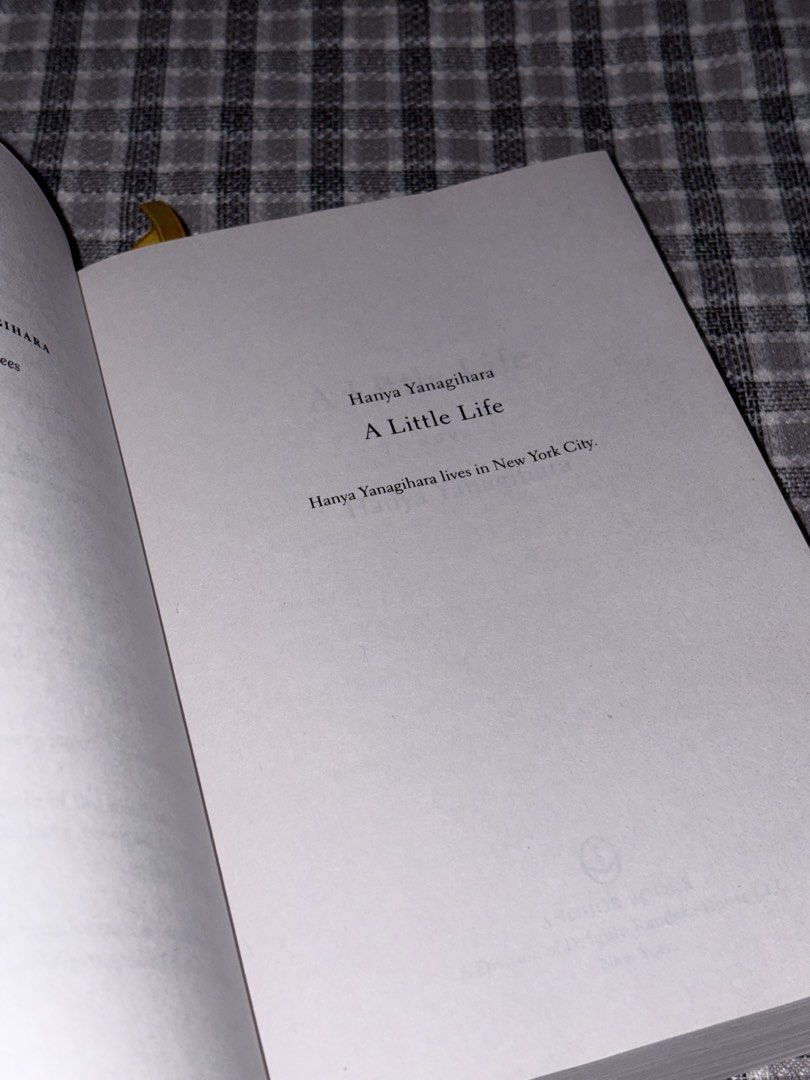 a little life - book (Category: Storybooks) located in Batangas. Submitted by miuparfait (Listing ID 1463161380, Image 3). Description: original book bought from fully booked in sm moa condition: 10/10, no yellowing nor folded pages loc: batangas mod: jnt mop: gotyme.