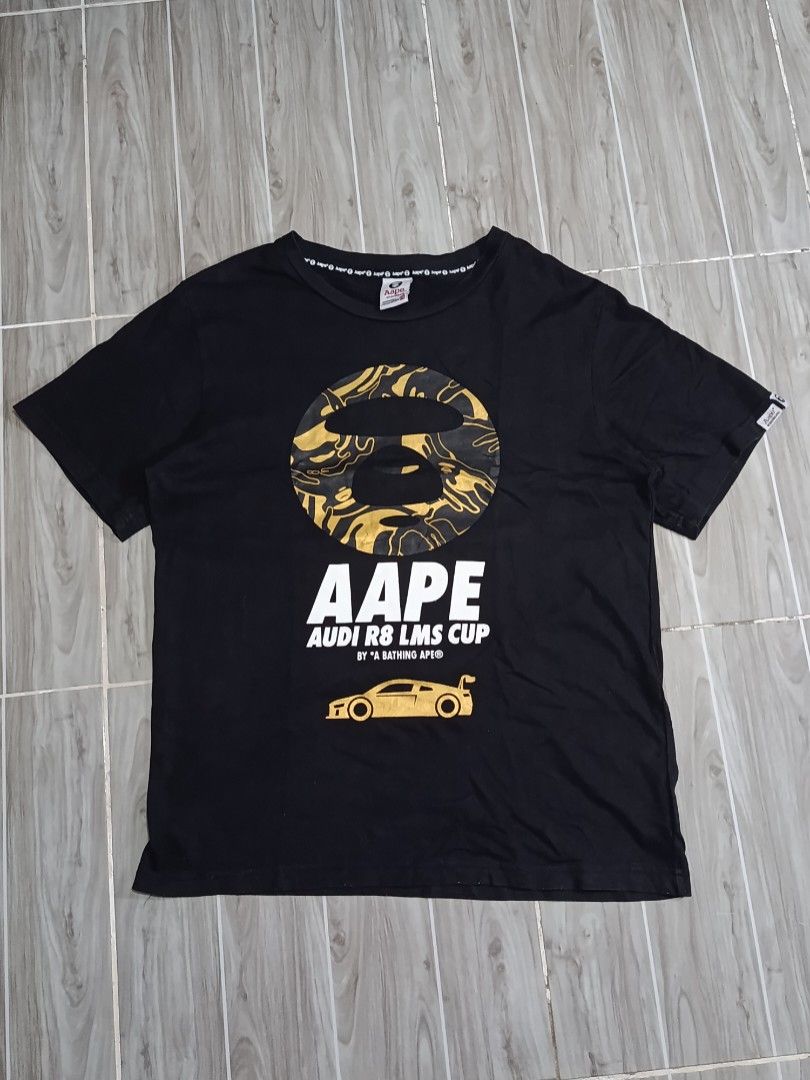 AAPE AUDI R8 LMS CUP TSHIRT (freeshipping) (Category: Tshirts & Polo Shirts ) located in Quezon City. Submitted by gyl-stop (Listing ID 1463149258, Image 1). Description: free shipping 21 x 28 very good condi cr: 9.2/10 issue: none.