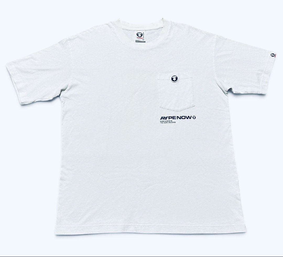 Aape by A Bathing Ape (Category: Tshirts & Polo Shirts ) located in Quezon City. Submitted by _thriftland (Listing ID 1463257502, Image 1). Description: Size Medium on Tag Best fit Large Width 21.5 Length 28 Excellent Condition.