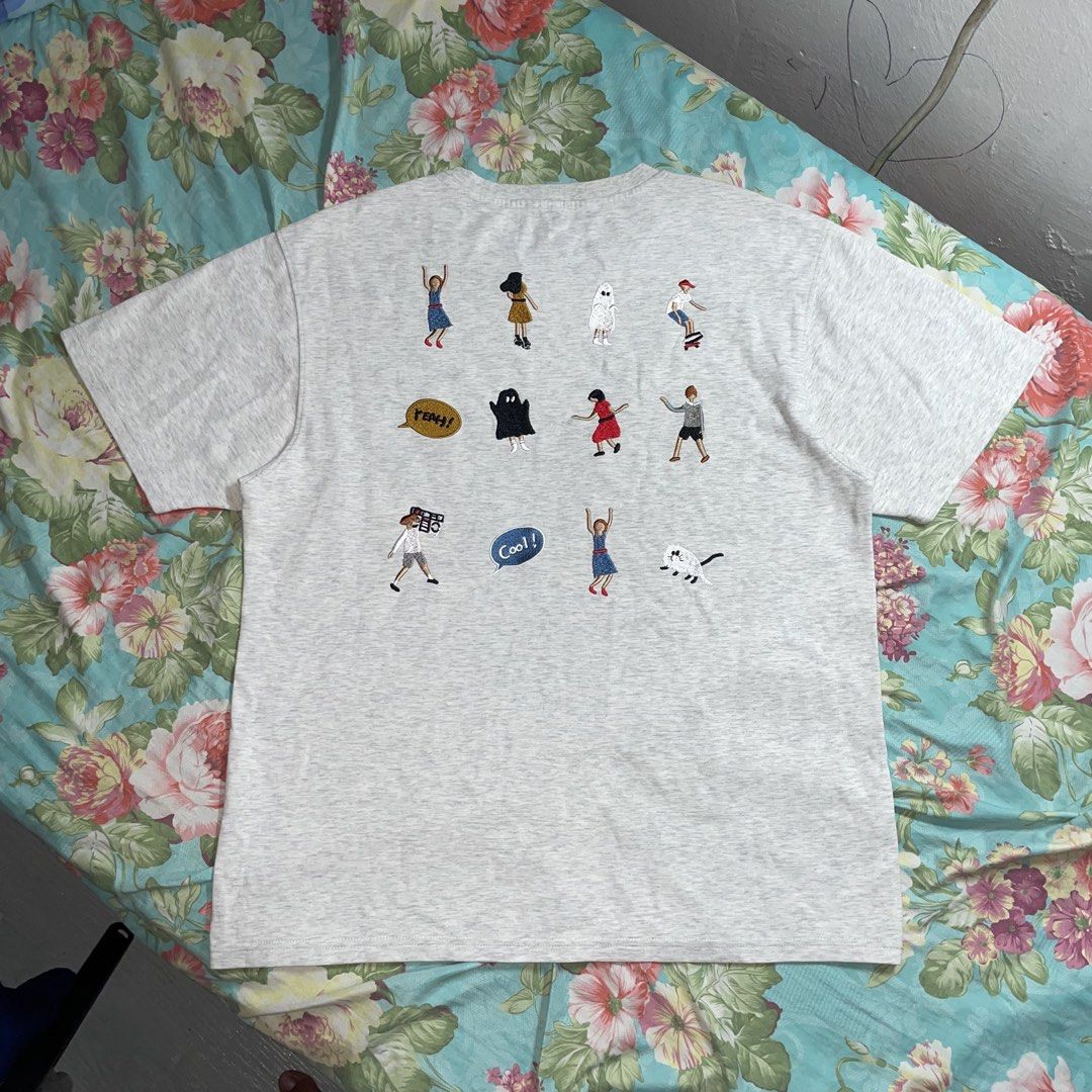 ADER ERROR Multi-Character Embroidered Oversized T-Shirt (Category: Tshirts & Polo Shirts ) located in Caloocan City. Submitted by thriftytripter (Listing ID 1463145639, Image 2). Description: (off) +Shipping fee width • 22 length • 28.5 sleeve(s) • 8.5 condition • 10/10 colorate • 10/10 issue(s) • none • Check details before buying • Items are washed and ready to wear • Color may vary due to lighting.