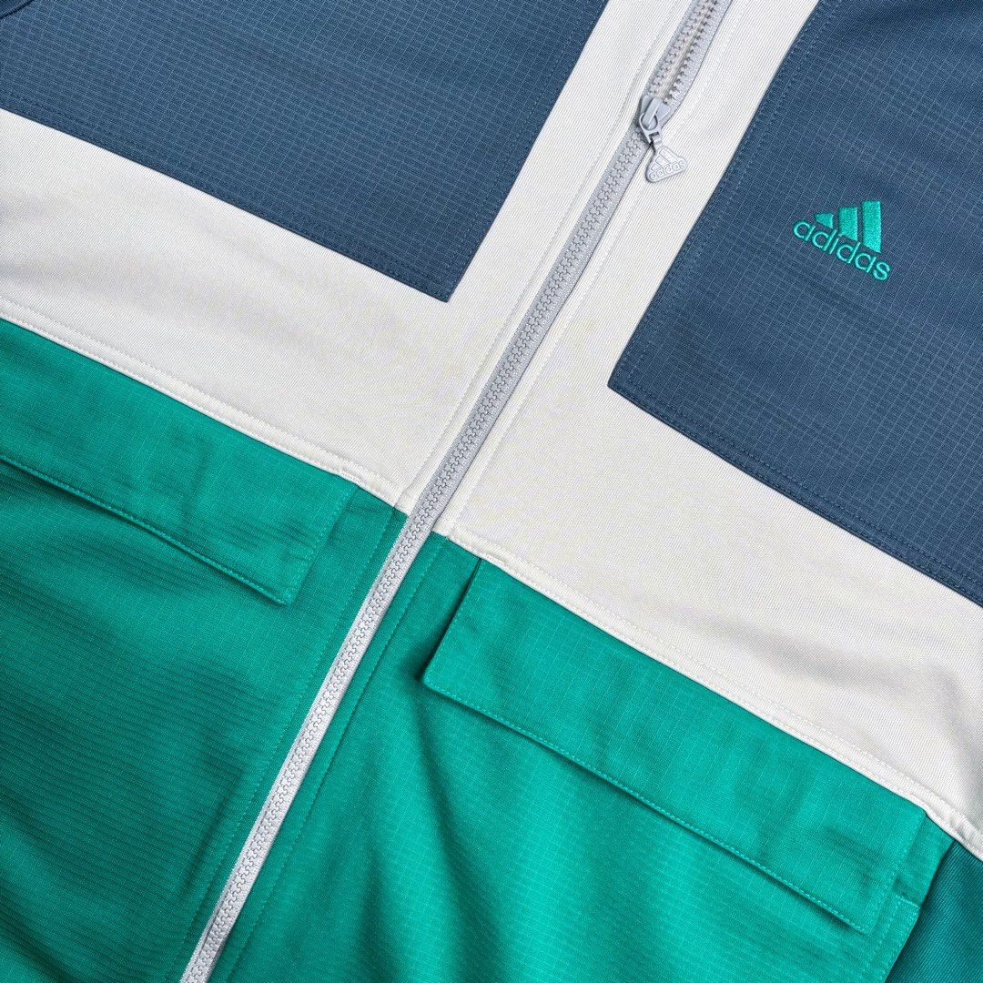 Adidas | Tricot Track Jacket. (Category: Coats, Jackets and Outerwear) located in Manila. Submitted by bypiecesandstories (Listing ID 1463228231, Image 3). Description: Adidas | Tricot Track Jacket. 849 PHP 🧡 Perfect Condition Can Fit — Small to Large Dimensions — W 22" L 27.5" A sporty Adidas track jacket finished in a cool grey and green colorway. A relaxed everyday layer with a classic athletic feel. • REMINDERS • — Read the Rules & Guideline