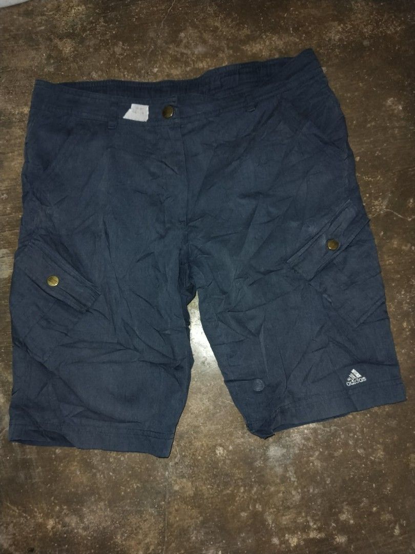 Adidas Cargo Shorts (Category: Shorts) located in Cavite. Submitted by adynnej.various.items (Listing ID 1463178867, Image 1). Description: W: 32 L: 19 Color Rate: 9/10.