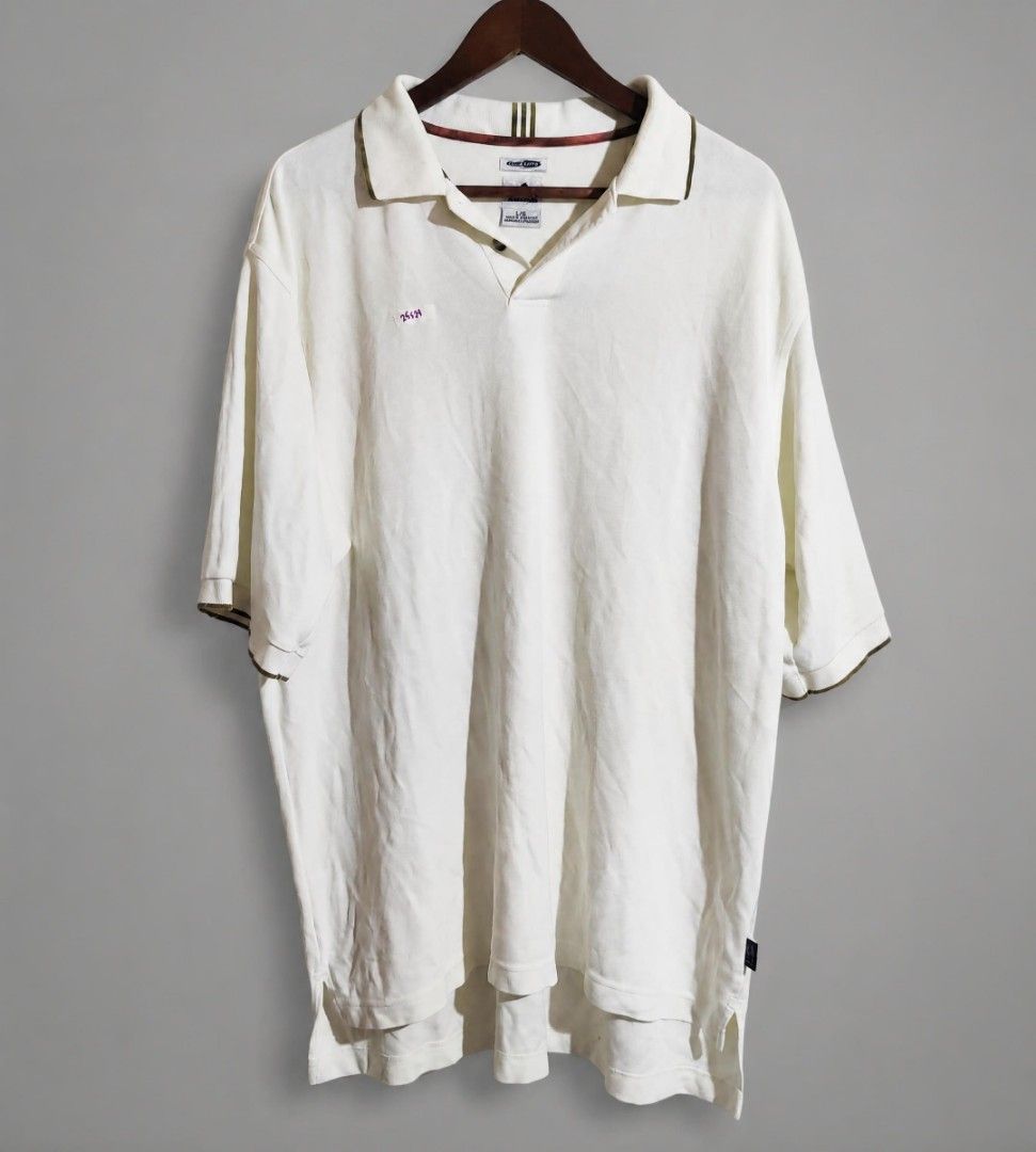 Adidas ClimaLite Polo Shirt (Category: Tshirts & Polo Shirts ) located in Bangued. Submitted by daysusagoodies (Listing ID 1462277150, Image 1). Description: ADIDAS CLIMALITE Adidas L on the tag W25xL29 Well used has some stains.