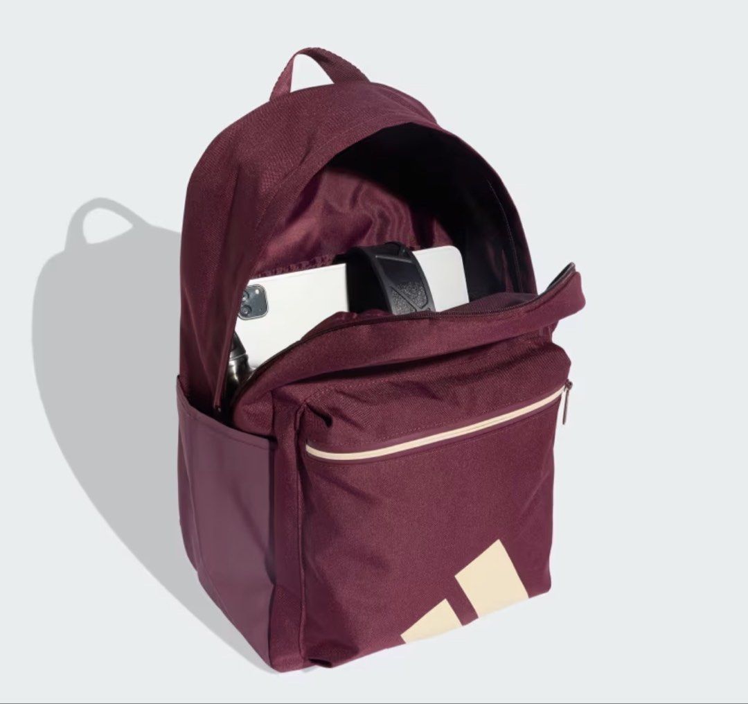 Adidas ESSENTIALS BACKPACK Unisex Burgundy (Category: Backpacks) located in Makati City. Submitted by blissfulmom09 (Listing ID 1463324024, Image 1). Description: Brand New / Sealed with tag RFS: Business - gift shop 100% authentic purchased from Store **Money Back GUARANTEED** SRP: 1600.00 Selling for only 995.00 4 pcs on stocks Get at least 2 for 900 each only :) SDD - Lalamove / Grab LBC / JRS / J&T.