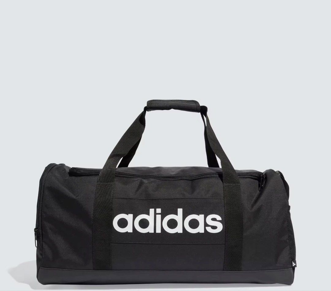 Adidas Lifestyle Linear Duffel Medium Unisex Black (Category: Cross-body Bags) located in Makati City. Submitted by blissfulmom09 (Listing ID 1463323822, Image 3). Description: Brand New / Sealed with tag RFS: Business - gift shop 100% authentic purchased from Store **Money Back GUARANTEED** SRP: 1800.00 Selling for only 1100.00 SDD - Lalamove / Grab LBC / JRS / J&T.