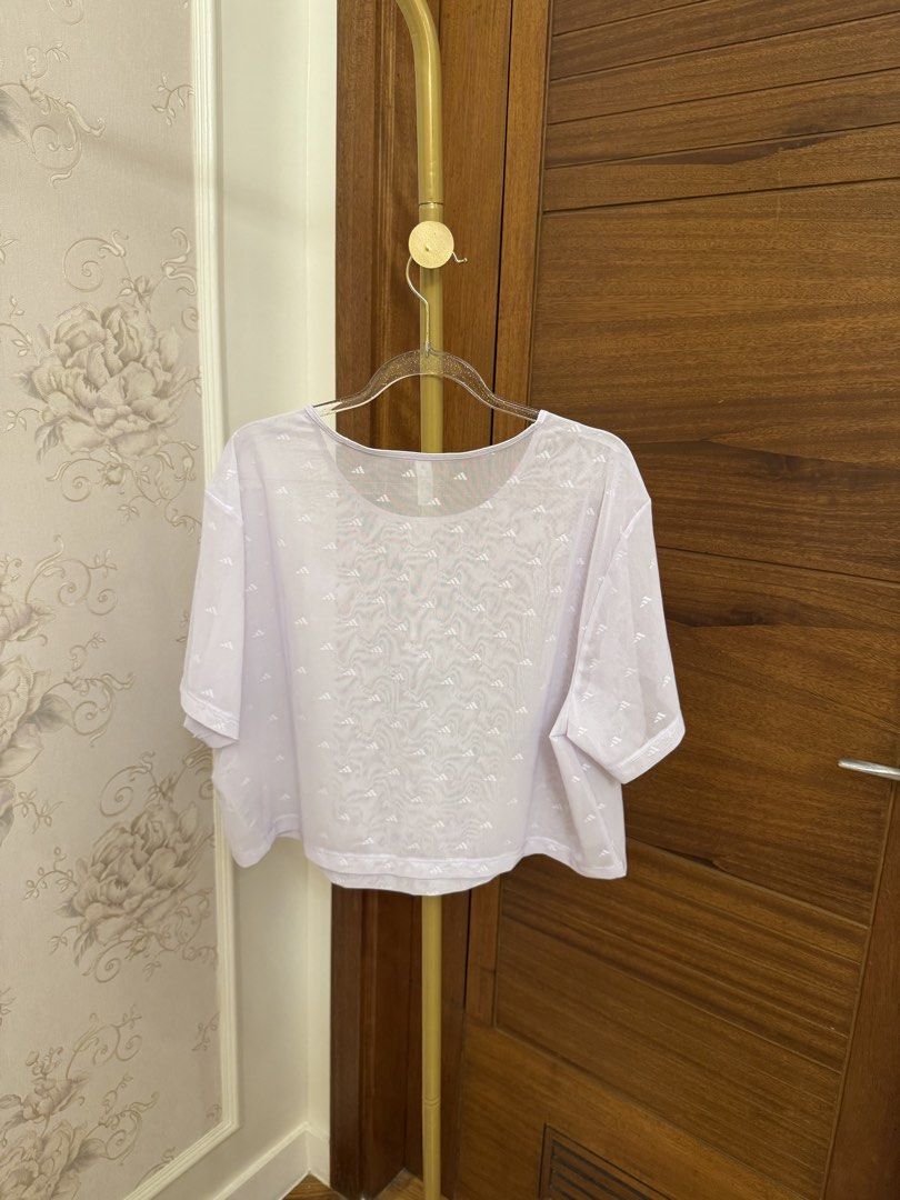 Adidas Sheer Shirt in Lavander (Category: Shirts) located in Quezon City. Submitted by vpauline (Listing ID 1463257872, Image 3). Description: 10/10.
