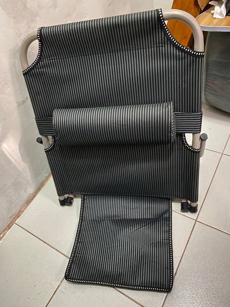 Adjustable Folding Back Support Chair (Category: Chairs) located in Bulacan. Submitted by dienn_ (Listing ID 1463166144, Image 3). Description: - Portable folding chair - Adjustable backrest for comfort - Folds flat for easy storage - Lightweight and easy to carry still nego.