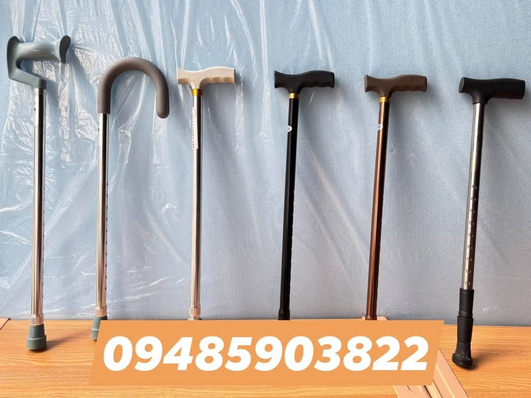 Adjustable Walking Canes - Various Styles (Category: Medical Supplies & Tools) located in Manila. Submitted by brightflower_273879 (Listing ID 1463241252, Image 1). Description: - Set of 6 walking canes - Variety of handle styles and colors - Some canes are adjustable for personalized height - Provides excellent support and mobility assistance - All canes are in good, pre-loved condition - Feel free to message for inquiries.