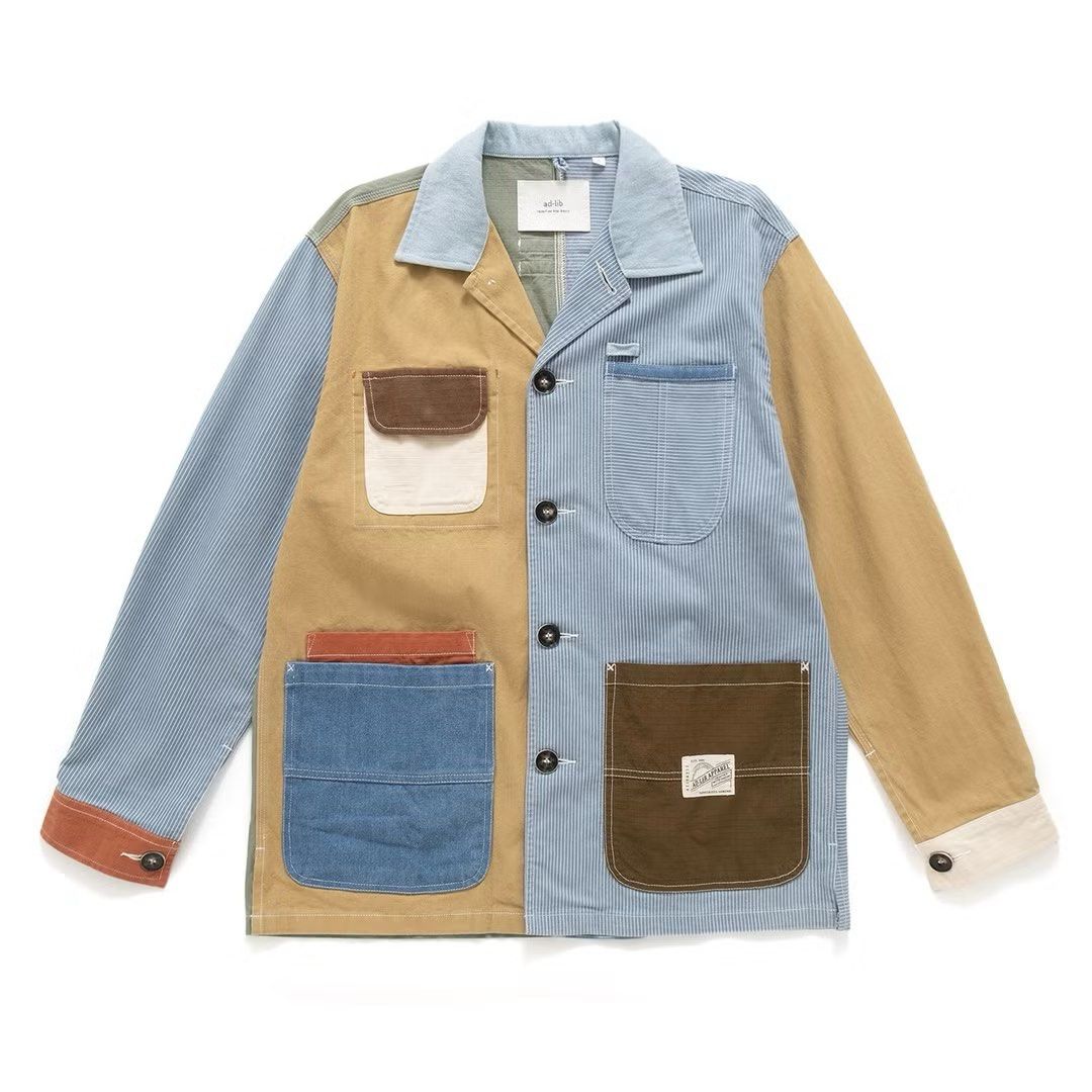 AD-LIB Crazy Patchwork Jacket (Category: Coats, Jackets and Outerwear) located in General Trias. Submitted by seconddegreeco (Listing ID 1463277779, Image 2). Description: AD-LIB Crazy Patchwork Jacket Large 29 length 22 width 24.5 sleeves Excellent ‼️ minimal signs of wear.