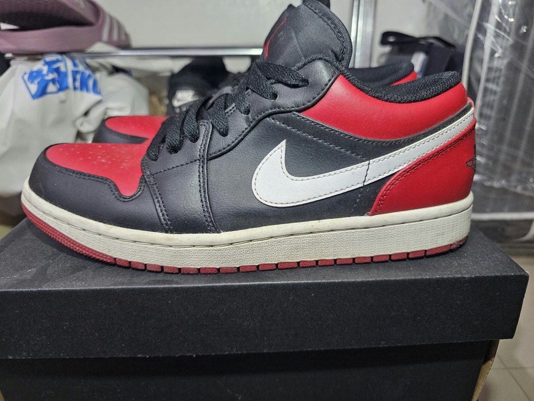 Air Jordan 1 Low “Alternate Bred Toe” (Category: Sneakers) located in Taytay. Submitted by cloudy_20 (Listing ID 1463249765, Image 1). Description: ✨️ Jordan 1 Low “Alternate Bred Toe” Size: 8.5M (26.5 cm) Condition: 8.5/10 Price: 3,800 (SRP 6,195).