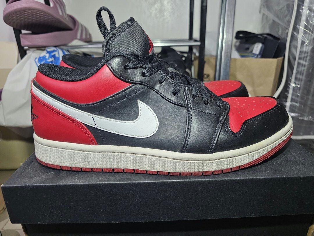 Air Jordan 1 Low “Alternate Bred Toe” (Category: Sneakers) located in Taytay. Submitted by cloudy_20 (Listing ID 1463249765, Image 3). Description: ✨️ Jordan 1 Low “Alternate Bred Toe” Size: 8.5M (26.5 cm) Condition: 8.5/10 Price: 3,800 (SRP 6,195).