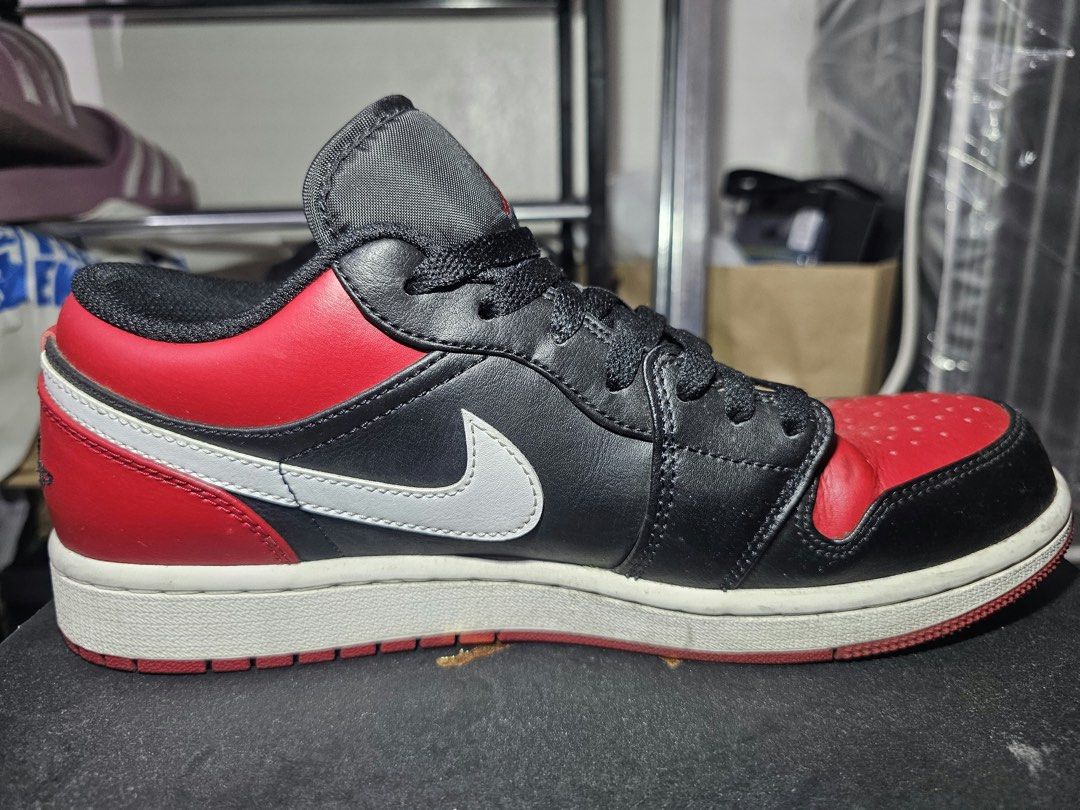 Air Jordan 1 Low “Alternate Bred Toe” (Category: Sneakers) located in Taytay. Submitted by cloudy_20 (Listing ID 1463249765, Image 2). Description: ✨️ Jordan 1 Low “Alternate Bred Toe” Size: 8.5M (26.5 cm) Condition: 8.5/10 Price: 3,800 (SRP 6,195).