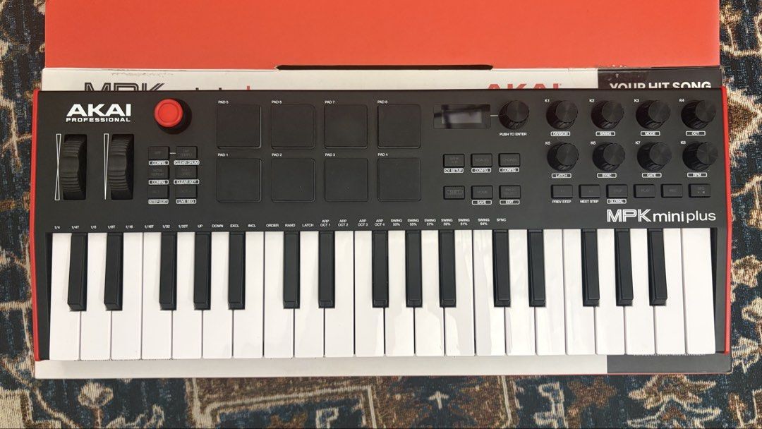 AKAI MPK Mini Plus NEGOTIABLE! (Category: Musical Instruments) located in Pasay City. Submitted by sevnco (Listing ID 1463240581, Image 2). Description: - Original price P12,800 - Bought less than a year ago from JB Music - Elite condition, used 4 times only - Box, manual, and wire included - Price is negotiable.