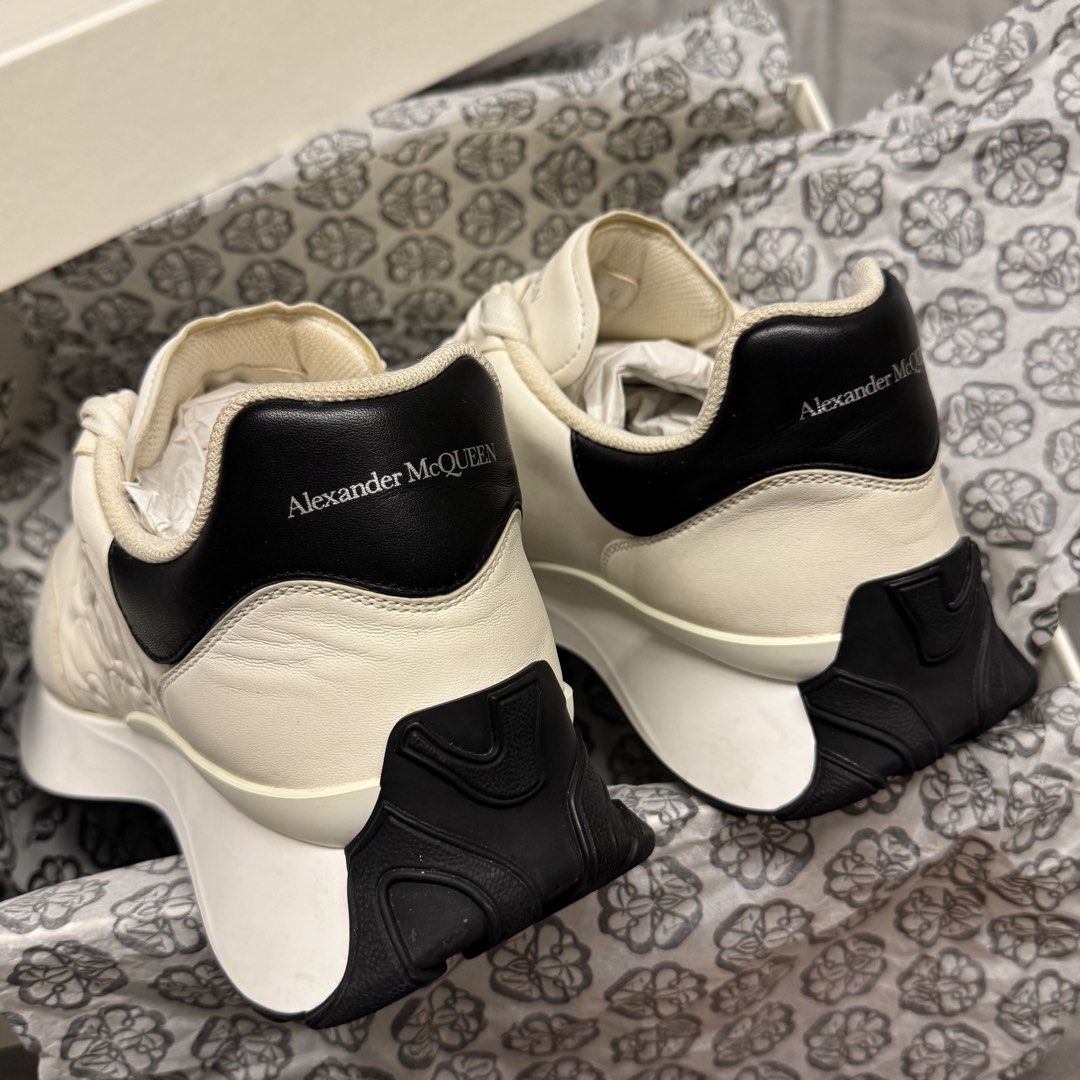 Alexander McQueen Sprint Nappa Sneaker 44 (Category: Sneakers & Footwear) located in Taguig. Submitted by quirkyfindsest2020 (Listing ID 1463172969, Image 3). Description: Comes with Extra Lace, Box and Paperbag Used a few times only Retails for $790 USD Outlet for $475 USD Purchased in US Outlet Store.