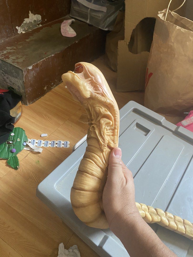 Alien Xenomorph Facehugger Prop Replica (Category: Figurines & Statues) located in Manila. Submitted by nino2 (Listing ID 1463154765, Image 3). Description: - 1/1 scale life sizeDetailed and realistic Alien Xenomorph face hugger and chest buster - Long, flexible tail for dynamic posing. - Ideal for collectors and fans of the movie franchise. - Makes a unique and attention-grabbing display piece for sci-fi enthusiasts..