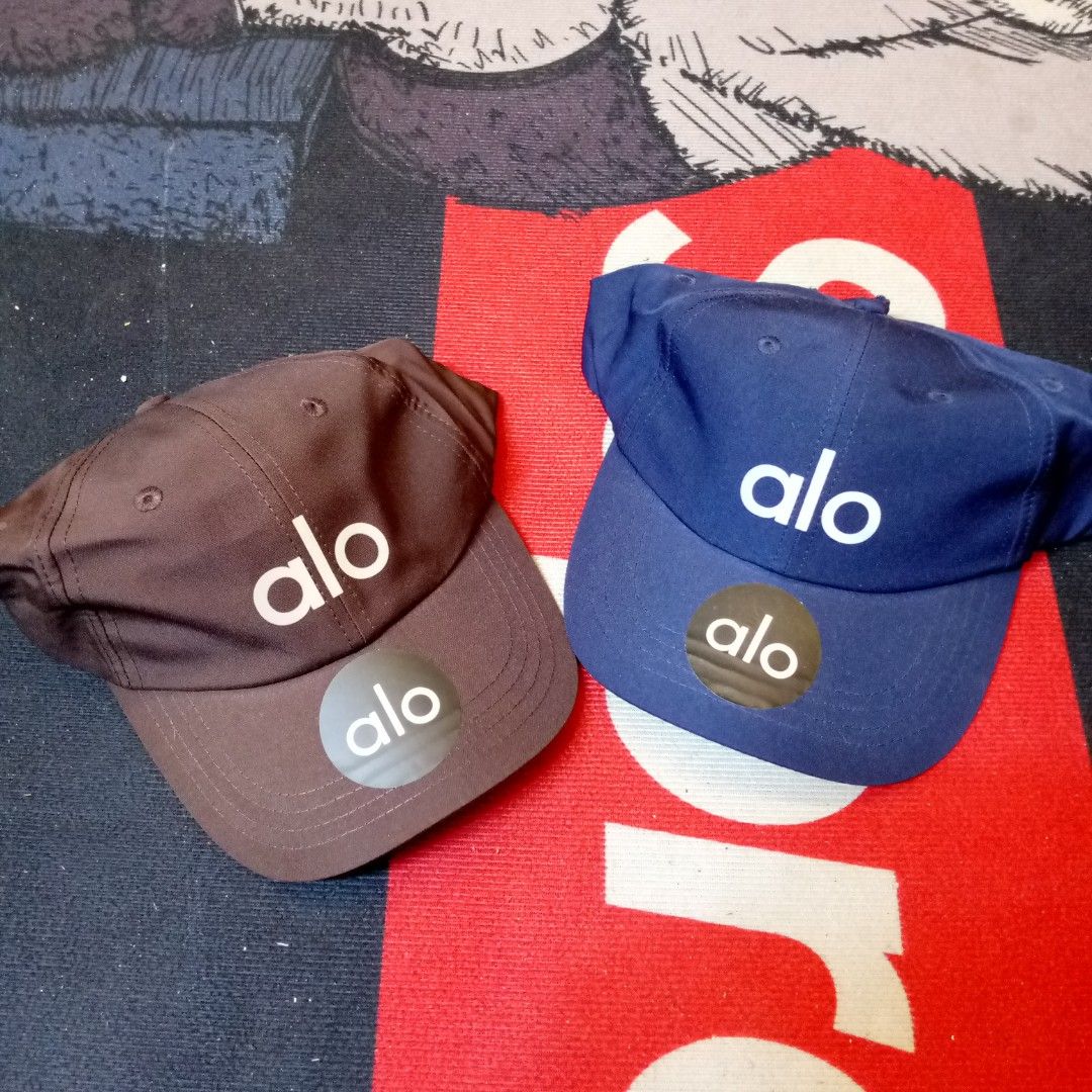Alo Baseball Caps (Navy Blue & Brown) (Category: Caps & Hats) located in Manila. Submitted by pablopresk0. (Listing ID 1463272381, Image 1). Description: FOR SALE🧢 EXCELLENT CONDITION✅ MANILA LOCATION📍 JNT/LBC/LALAMOVE📦 PM IF INTERESTED📩.