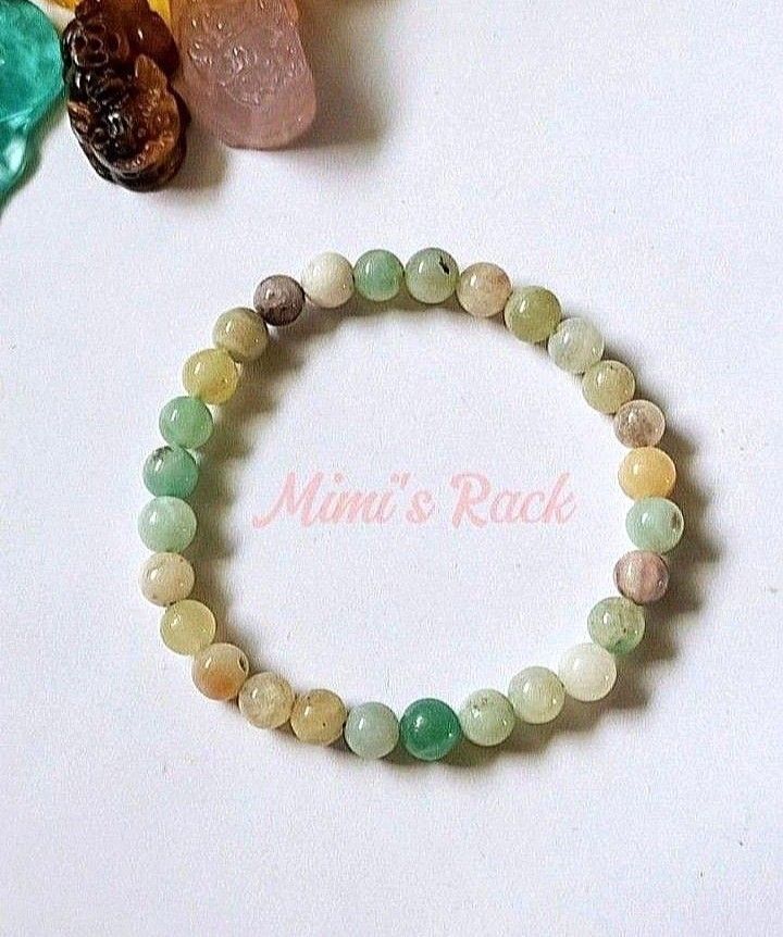 Amazonite 6mm Bracelet | Natural Stone Bracelet (Category: Bracelets) located in Taguig. Submitted by mimisrack (Listing ID 1463305517, Image 3). Description: 💚Fresh tones with calming energy -Amazonite is associated with calmness, communication, and balance -A refreshing bracelet that adds gentle color and soothing vibes 🧿 Bead size: 6mm 💎Gems & crystals are energized and cleansed before shipping. 💎As these gemstones are natural, some beads 