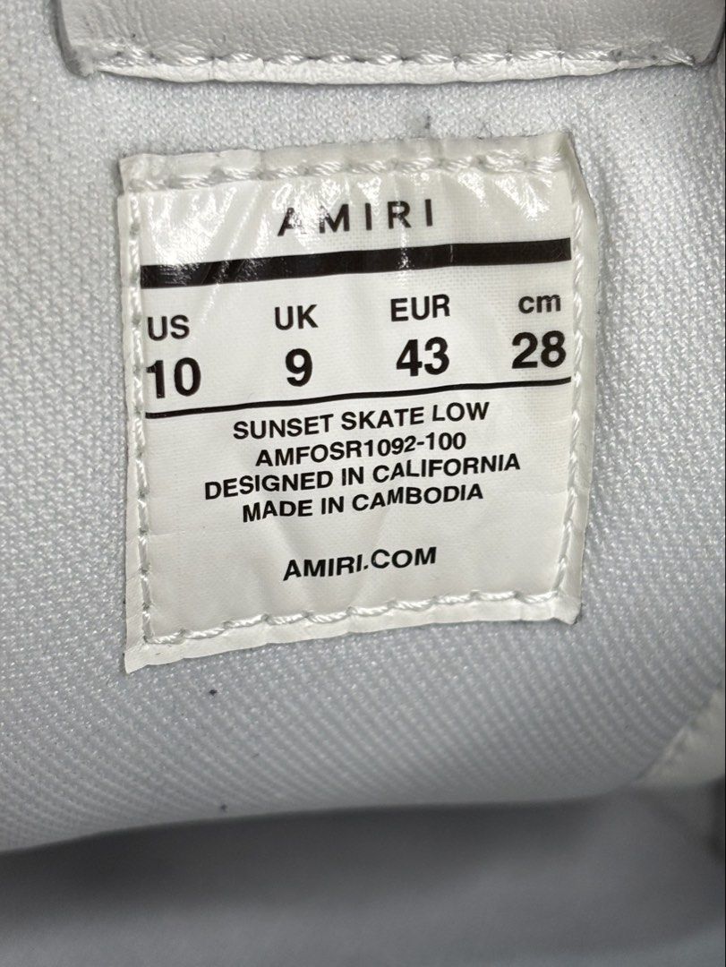 Amiri Sunset Skate Low Sneakers (Category: Casual Shoes) located in Valenzuela. Submitted by telagram (Listing ID 1463174500, Image 3). Description: .