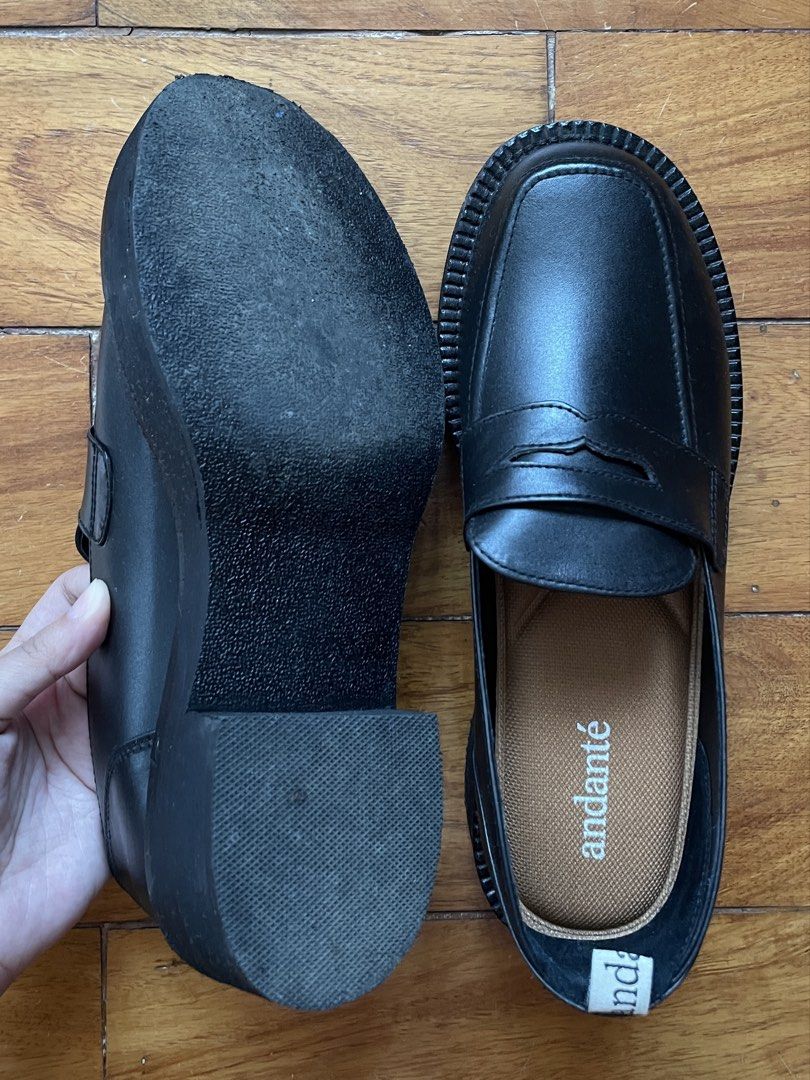 andante black CHUNKY LOAFER in size 8 (Category: Loafers) located in Rizal. Submitted by tumblrgirl2013 (Listing ID 1463148049, Image 3). Description: very stylish and always sold out! only wore this less than 10 times. this was an impulse purchase and not really my style; i reach for my non-chunky loafers more often. srp is ₱3,590 so this is a steal 🙂‍↕️.
