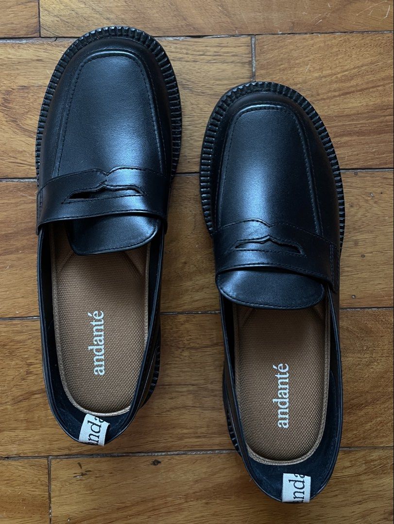 andante black CHUNKY LOAFER in size 8 (Category: Loafers) located in Rizal. Submitted by tumblrgirl2013 (Listing ID 1463148049, Image 2). Description: very stylish and always sold out! only wore this less than 10 times. this was an impulse purchase and not really my style; i reach for my non-chunky loafers more often. srp is ₱3,590 so this is a steal 🙂‍↕️.