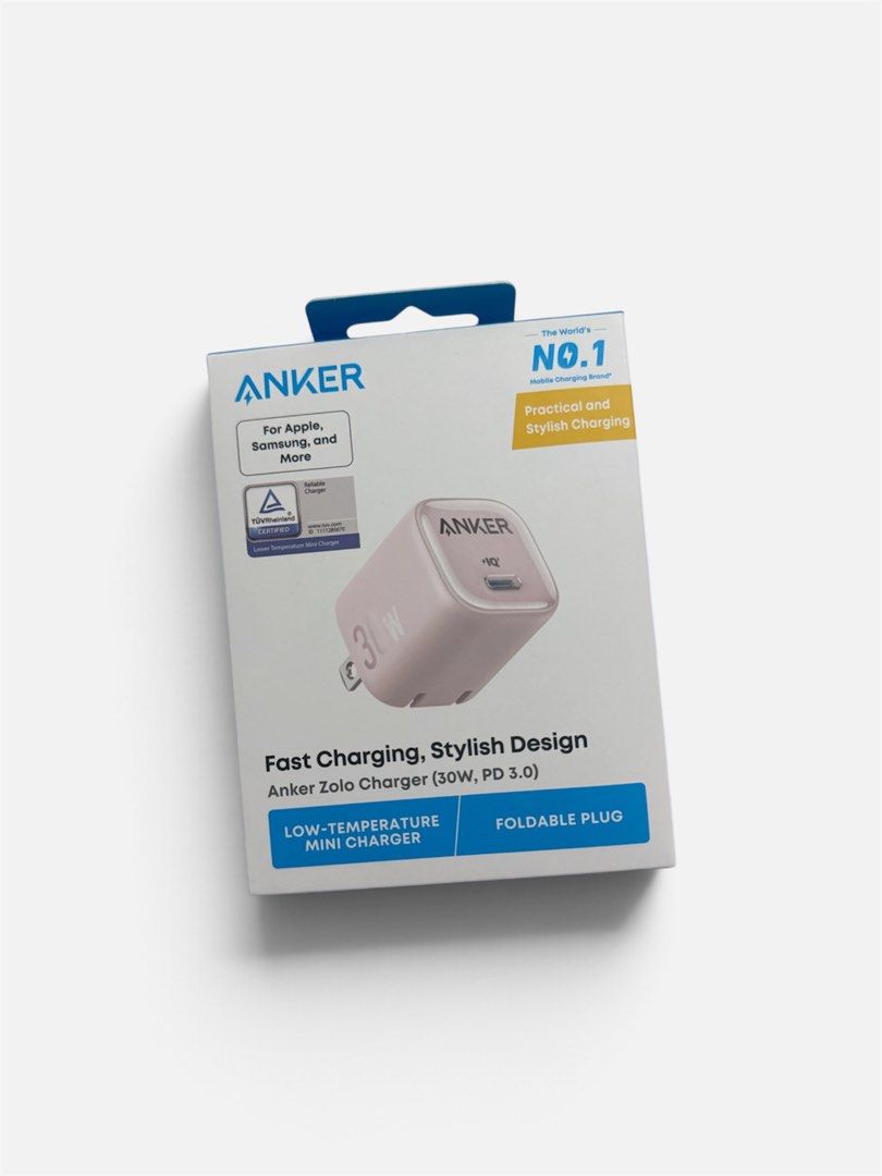 Anker Zolo PD 30W (Category: Chargers & Cables) located in Quezon City. Submitted by rainbowshoppe016 (Listing ID 1462707498, Image 1). Description: Linited stocks Small size. BIG POWER! 💙💗 ✨ Available Colors: 💗 Pink 💙 Blue ✅ 30W Fast Charging ✅ GaN Technology ✅ Foldable Plug ✅ Ultra Compact & Portable ✅ Compatible with iPhone, iPad & Android models.