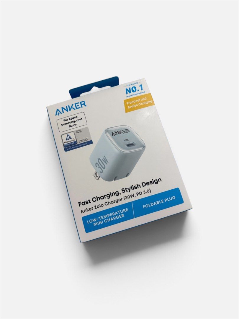 Anker Zolo PD 30W (Category: Chargers & Cables) located in Quezon City. Submitted by rainbowshoppe016 (Listing ID 1462707498, Image 2). Description: Linited stocks Small size. BIG POWER! 💙💗 ✨ Available Colors: 💗 Pink 💙 Blue ✅ 30W Fast Charging ✅ GaN Technology ✅ Foldable Plug ✅ Ultra Compact & Portable ✅ Compatible with iPhone, iPad & Android models.