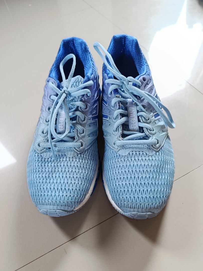 ASICS GEL-Quantum 180 (Category: Sneakers) located in Santa Fe. Submitted by thrift_shopph (Listing ID 1463174417, Image 1). Description: pair of blue ASICS GEL-Quantum 180 running sneakers. Size IS 8.5 - EU 40 TAWAD lang!!!.