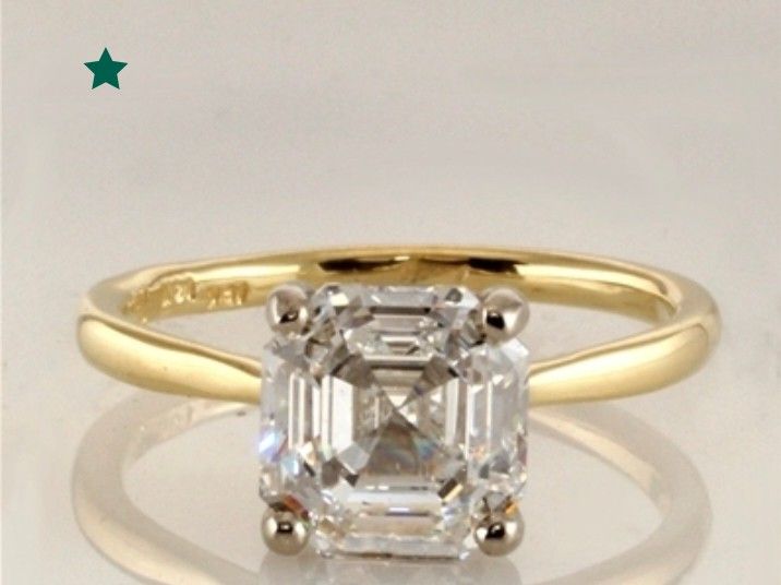 Asscher Cut Diamond Ring 14k Yellow Gold (Category: Rings) located in Manila. Submitted by shine_diamond88 (Listing ID 1463310568, Image 2). Description: 2ct Asscher cut lab grown diamond engagement ring 14kgold.