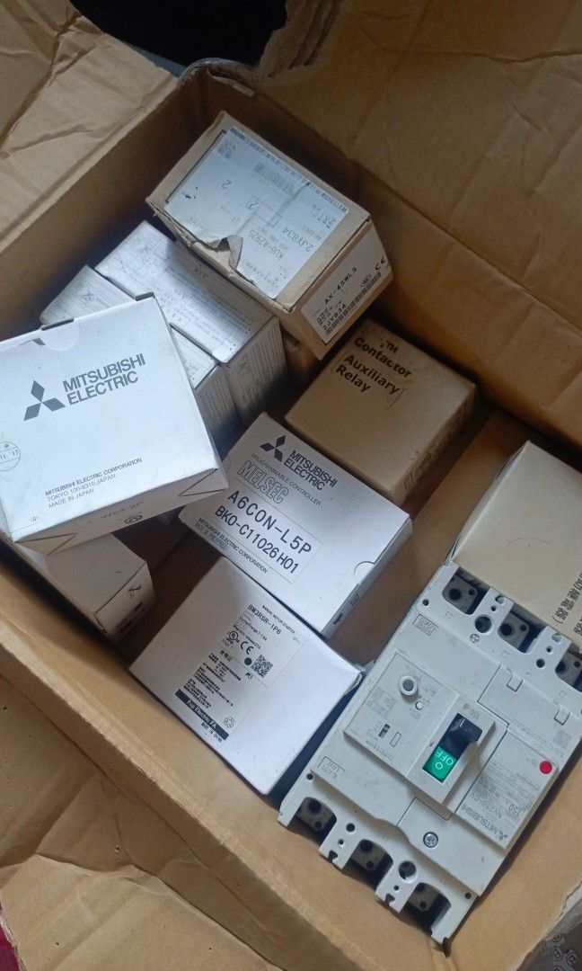 Assorted Breakers (Category: Electrical, Adaptors & Sockets) located in Quezon City. Submitted by victorald25831 (Listing ID 1463239770, Image 1). Description: Most of it are sealed and New, and only one breaker are used. Selling as for a low price of take all..
